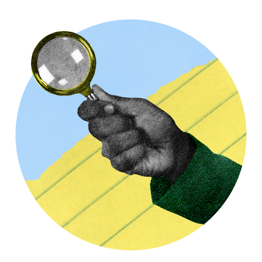 A magnifying glass