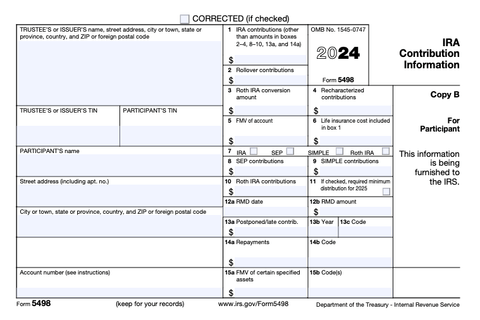 Form 5498 Image of Form 5498