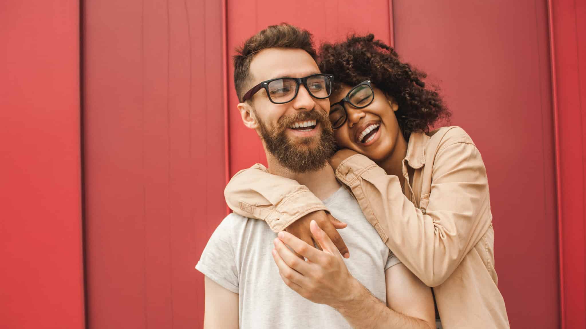 Couple relieved from debt stress with debt consolidation services.